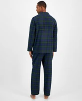 Club Room Men's 2-Pc. Sato Plaid Flannel Pajama Set, Created for Macy's