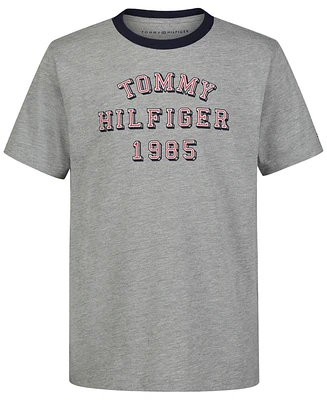 Tommy Hilfiger Big Boys 1985 Logo Graphic Ringer T-Shirt