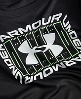 Under Armour Toddler & Little Boys 2-Pc. Touchdown Logo Graphic Performance T-Shirt Brushed Fleece Joggers Set