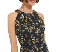 Tommy Hilfiger Women's Floral-Print Halter Midi Dress