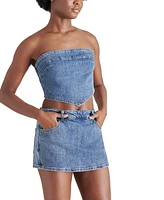 Steve Madden Women's Suri Strapless Denim Top