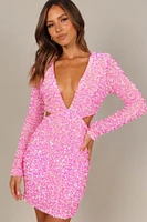 Petal and Pup Women's Kelly Long Sleeve Sequin Mini Dress