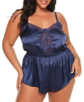 Adore Me Plus Cilla Romper Lingerie