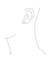 Bling Jewelry Tribal Style Minimalist Horn Crescent Luna Waning Half Moon Earrings Gold Plated Sterling Silver