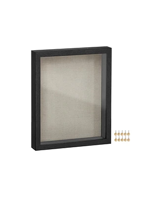 Slickblue Shadow Box Frame, 8x10 Black Box Frame Display Case