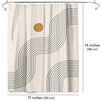 Americanflat 71x74 Geometric Shower Curtain