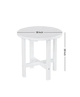 WestinTrends 3 Piece Outdoor Porch Rocking Chairs with Round Side Table Set