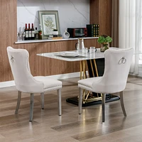 Contemporary Velvet Dining Chairs
