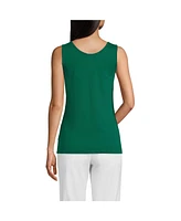 Lands' End Petite Cotton Tank Top