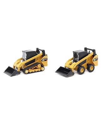 Diecast Masters 1/64 Caterpillar 272D2 Skid Steer Loader & 297D2 Compact Track Loader Set