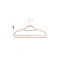 Slickblue Velvet Hangers, Non-slip Clothes Hanger with Swivel Hook, For Coat, Shirt, Trousers, 30 Pieces