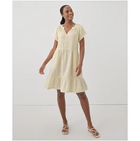 Pact Women's Coastal Double Gauze Throw-And-Go Dress