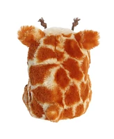 Aurora Mini Giminy Giraffe Rolly Pet Round Plush Toy Brown 5"