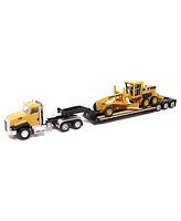 Diecast Masters 1/87 Caterpillar CT660 Day Cab with Lowboy Trailer & Motor Grader