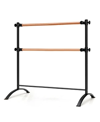 Sugift 4 Foot Portable Freestanding Double Ballet Barre