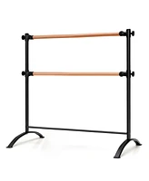 Sugift 4 Foot Portable Freestanding Double Ballet Barre