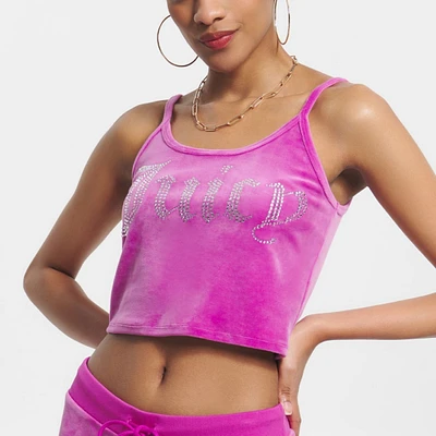 Juicy Couture Women's Basic Fitted Cropped Tank