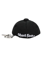 Scream Ghostface Logo Black Mini Wool Hat Keychain With Storage Pocket