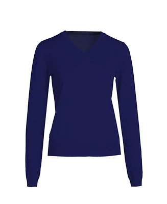 Bellemere Silk Cashmere V Neck Long Sleeves T Shirt