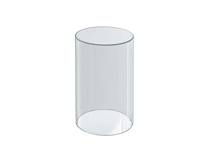 Azar Displays Clear Acrylic Cylinder Display, Plastic Round Container and Riser, 6"W x 10"H, Gift Shop