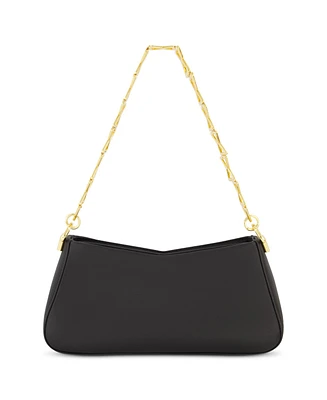 Nappa Leather Gold Strap Shoulder Bag