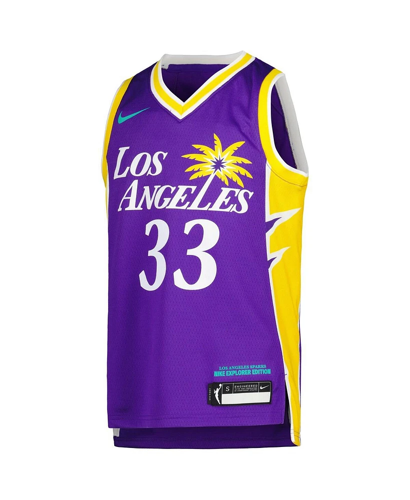 Nike Youth Katie Lou Samuelson Purple Los Angeles Sparks 2021 Explorer Edition Victory Player Jersey