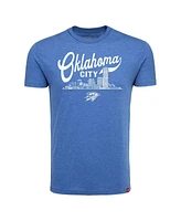 Sportiqe Men's & Women's Blue Oklahoma City Thunder Comfy Super Soft Tri-Blend T-Shirt