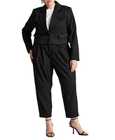 Eloquii Plus Size Barkwood X Faux Suede Trousers With Pocket Details