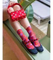 Sock Candy Women's Watercolor Poppy Printed Sock