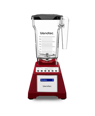 Blendtec Total Classic Original Blender and 75 oz FourSide Blender Jar - Kitchen Blender Bundle - Red