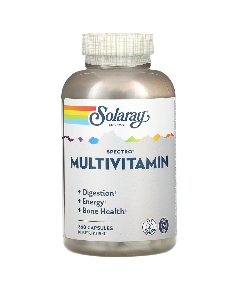 Solaray Spectro Multivitamin Iron Free - 360 Capsules