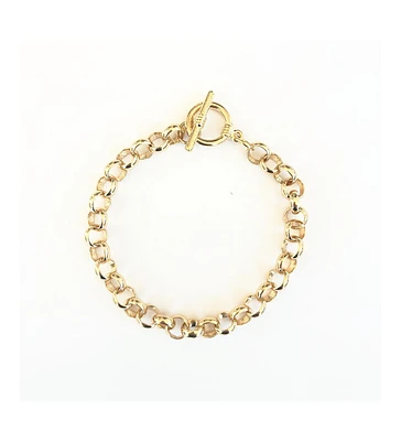 sanctuaire Round Chain Link Bracelet Gold