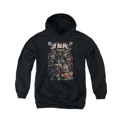Justice League Boys of America Youth 1 Cover Pull Over Hoodie / Hooded Sweatshirt