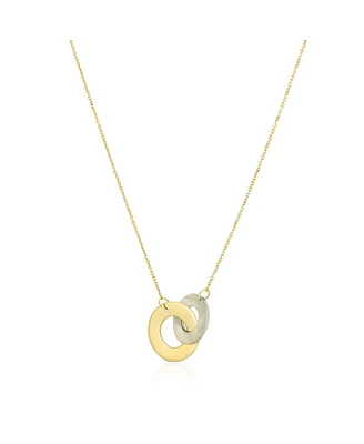 The Lovery Mother of Pearl and Gold Infinity Necklace