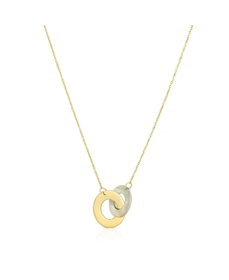 The Lovery Mother of Pearl and Gold Infinity Necklace 14K Gold