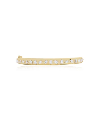 The Lovery Baguette Diamond Mixed Bangle