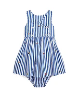 Polo Ralph Lauren Baby Sailing Flag Cotton Dress Bloomer