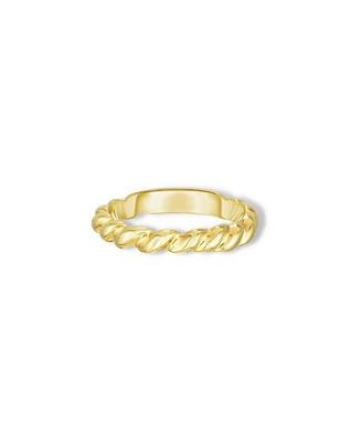 The Lovery Thick Twisted Gold Band