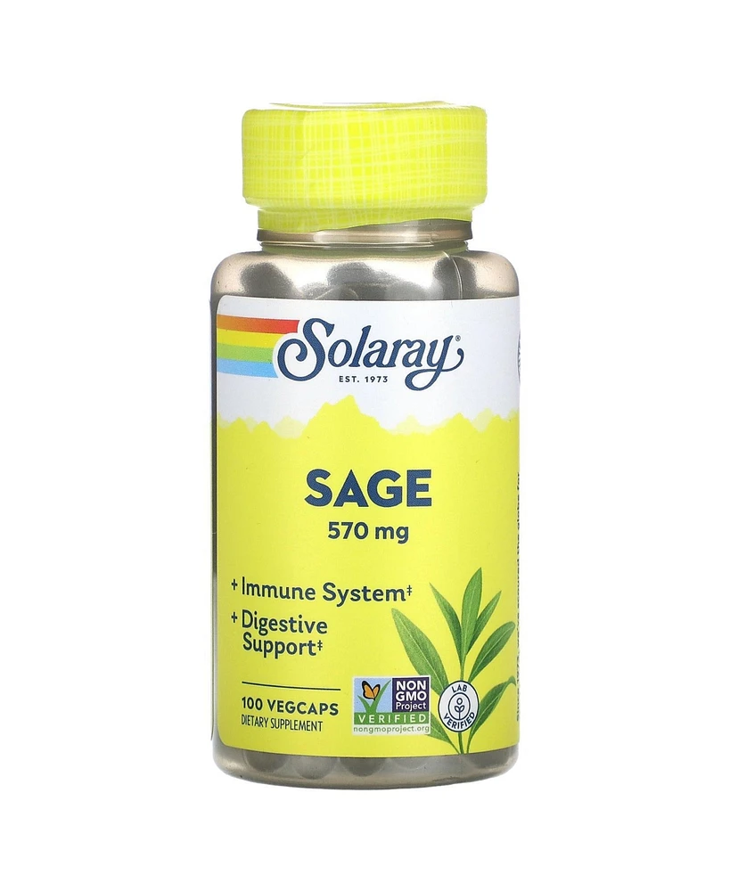 Solaray Sage 285 mg - 100 VegCaps - Assorted Pre