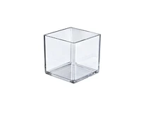 Azar Displays 5" Deluxe Clear Acrylic Square Cube Bin for Counter