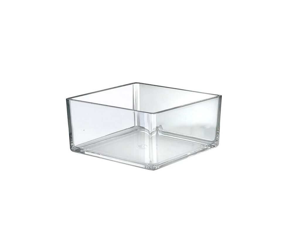 Azar Displays 8" Deluxe Clear Acrylic Square Cube Bin for Counter, 2