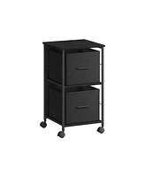 Slickblue File Cabinet with 2 Drawers, Printer Stand, Cube Storage Shelf, Box, Home Office