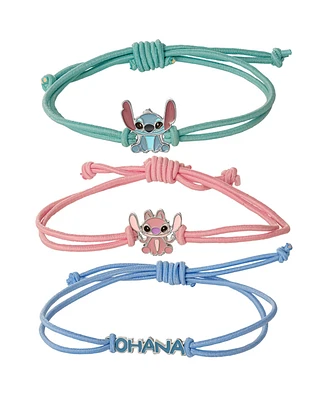 Disney Lilo and Stitch Fashion Stitch Cord Bracelet Set Of 3