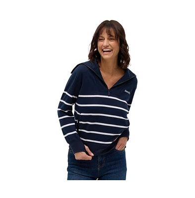 Bench Dna Women's Nara Half-Zip Stripe Sweater