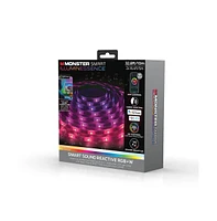 Monster Cable Monster 32.8ft Sound Reactive Smart Multi-Color Multi-White Led Light Strip