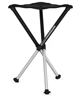 Walkstool Comfort Model - Black and Silver - 3 Legged Folding Stool in Aluminium - Height 26" (65 cm) - Maximum Load 550 Lbs - Made in Sweden