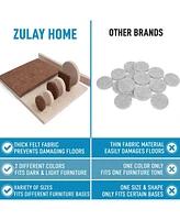 Zulay Kitchen 133 Piece Self Adhesive Felt Furniture Pads for Hardwood Floors