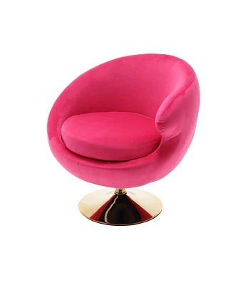 Simplie Fun 360 Degree Swivel Cuddle Chairs, Round Armchairs for Home & Office