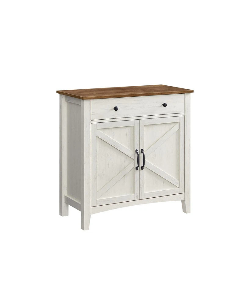 Slickblue Buffet Cabinet, Sideboard Cabinet with Storage and Drawer, with Doors, Height Adjustable Shelf