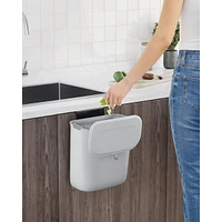 Slickblue 2.4-gallon Hanging Trash Can With Lid